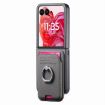 Moto Razr 50 Ultra Gray Twill Card Bag Ring Magnetic Case - 2