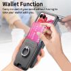 Moto Razr 50 Ultra Gray Twill Card Bag Ring Magnetic Case - 6