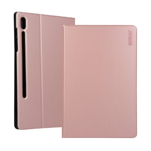 Galaxy Tab S6 10.5 T860/T865 PU Leather Flip Case Rose Gold - 1