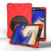 Red 360 Rotating Protective Case for Galaxy Tab S4 10.5 with Strap - 1