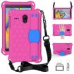 Samsung Galaxy Tab A 8.0 Shockproof Case with Straps, Rose Red/Blue - 1