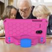 Samsung Galaxy Tab A 8.0 Shockproof Case with Straps, Rose Red/Blue - 5