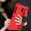 Shockproof Case for Galaxy Tab A 8.0 (2018) w/ Straps (Red+Black) - 2