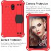 Shockproof Case for Galaxy Tab A 8.0 (2018) w/ Straps (Red+Black) - 3