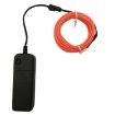 Flexible LED EL Wire Neon Lamp USB Controller 3M Red Light - 5