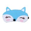Blue Cute Fox 3D Sleep Ice Travel Mask Cover - 1
