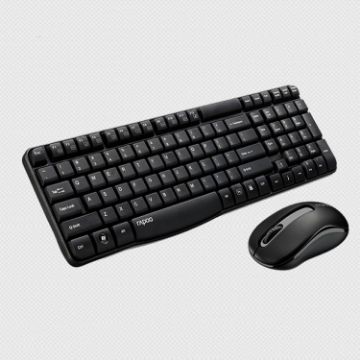 Rapoo X1800S Wireless Keyboard & Mouse Set, 2.4GHz - Black - 1
