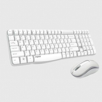 Rapoo X1800S Wireless Keyboard & Mouse Set - White, 2.4GHz - 1
