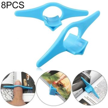 8 PCS Multifunction Thumb Ring Bookmark Book Holder Marker - 1