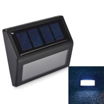 Solar Powered IP55 Waterproof LED Wall & Deck Lights (White) - 1