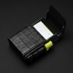 Lychee Pattern Coffee PU Leather Cigarette, Lighter & Card Case - 3