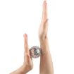 Magnetic Massage Ball Pair - Muscle, Finger, Plantar Relief, 4.7cm Silver - 5