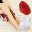 Meridian Brush Body Massage Massager - Transparent, Five Lines - 3