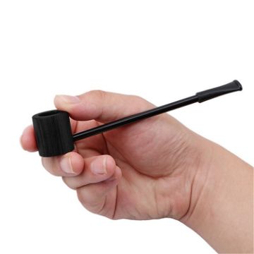 Ebony Popeye Portable Creative Herb Tobacco Smoking Pipe (Black) - 1