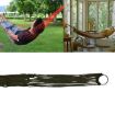 Nylon Rope Mesh Hammock - Portable Camping (Military Green) - 1