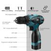 HILDA 12V Cordless Electric Drill & Screwdriver, EU Plug, Plastic Box - 4