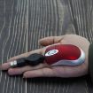 Retractable USB Mini Mouse, 1600 DPI, Ergonomic, Portable, Red - 4