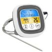 Digital Display Kitchen Barbecue Thermometer - Gray with White Box - 1
