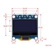 Waveshare 0.96" OLED Display, 128x64, SPI/I2C, Yellow Blue - 3