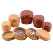 Yellow Wood Drum Smoke Grinder Tobacco Spice Crusher, Size S - 5