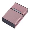 Pink Aluminum Cigar Cigarette Case Tobacco Holder Box - 3