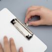 A6 White Menu Folder Student Writing Board with Paper Clip - 3