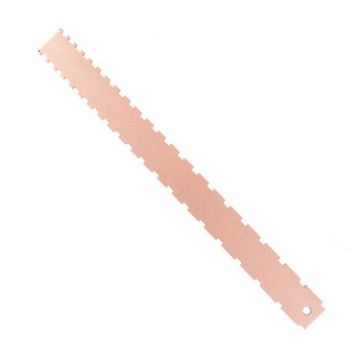 Gold GNR1 Aluminium Bass Guitar Neck Measurement Ruler - 1