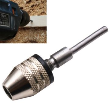 Hex Shank 3-Jaw Mini Drill Chuck, 2.35mm Round (0.3-3.4mm) - 1