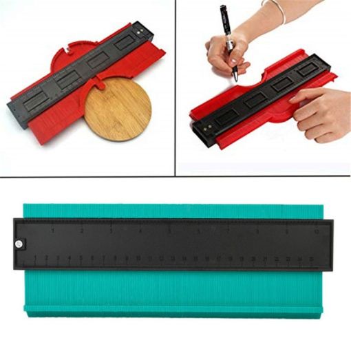 Green 10 Inch Multifunctional Woodwork Contour Arc Gauge Tool - 1