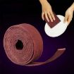Nylon Emery Scouring Pad for Rust Polishing, 9cm x 1m (Red Brown) - 3