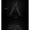 Foldable 10 in 1 Multifunctional Pocket Scissors for Camping (Black) - 3