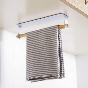 Non-perforated Kitchen Paper & Towel Rack White - 1