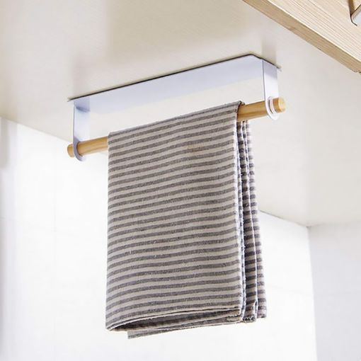 Non-perforated Kitchen Paper & Towel Rack White - 1