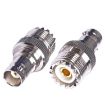 BNC Female to UHF PL-259 Female RF Coax Adapter Connector - 2