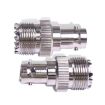 BNC Female to UHF PL-259 Female RF Coax Adapter Connector - 3