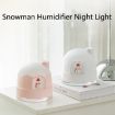 ZAY-H006 Snowman Humidifier Night Light USB Mute Atomizer (Pink) - 3