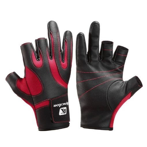 Kyncilor A0062 Red M Fishing Gloves - Anti-Skid, Outdoor Camping - 1