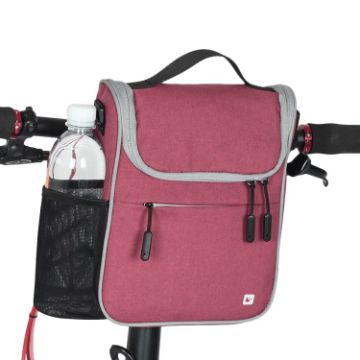 Rhinowalk Light Rose Red Large Capacity Bicycle Front Handle Bag - 1