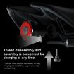 MEROCA MX2 Smart Sensor Brake Light, USB, Gold Pink Seat Install - 6