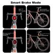Smart Sensor Bicycle Brake Light - USB Rechargeable Tail Light (Silver) - 4