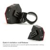 USB Rechargeable Bicycle Tail Light with Diamond Laser Warning - 3