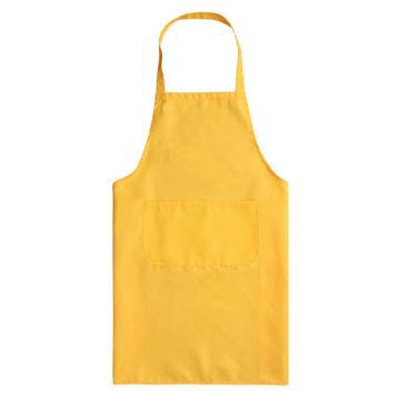 Yellow Kitchen Chef Aprons with Pockets - 2PCS Cooking Baking Set - 1