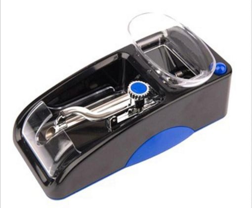 Electric Easy Automatic Tobacco Injector Roller, 8mm, US Plug, Blue - 1