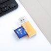 Blue Multi-in-1 SD Card Reader for Pro Duo, Micro SD, TF, MMC, MS - 4