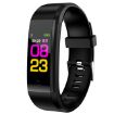 Smart Bracelet Fitness Tracker: Heart Rate, BP, Pedometer, Black - 1