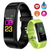 ID115 Plus Smart Bracelet Fitness Heart Rate Monitor (Blue) - 2