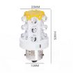 B15 LED Warning Light, 15 LEDs, Random Color, 220V Bulb - 5