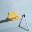 Wall-mounted Yellow Soap Dish with Simple Water Filter Rack - 1