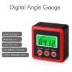 Mini Precision Tilt Box: 3-Button Magnetic Digital Inclinometer (Red) - 5