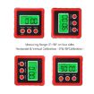 Mini Precision Tilt Box: 3-Button Magnetic Digital Inclinometer (Red) - 6